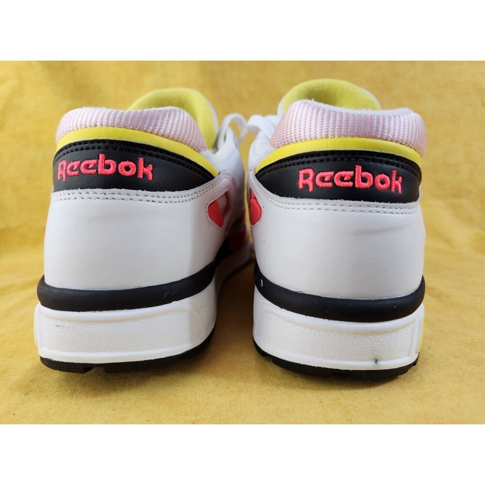 Vtg Mens Reebok ERS 5000 Running Trainers Shoes Pink/neon‎ White Leather  Size 8 - Picture 9 of 16